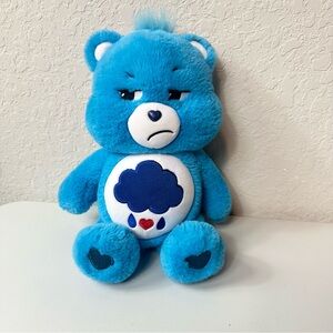 Care Bears Blue Grumpy Bear 14" Plushie Super Soft Sustainable Stuffed Animal